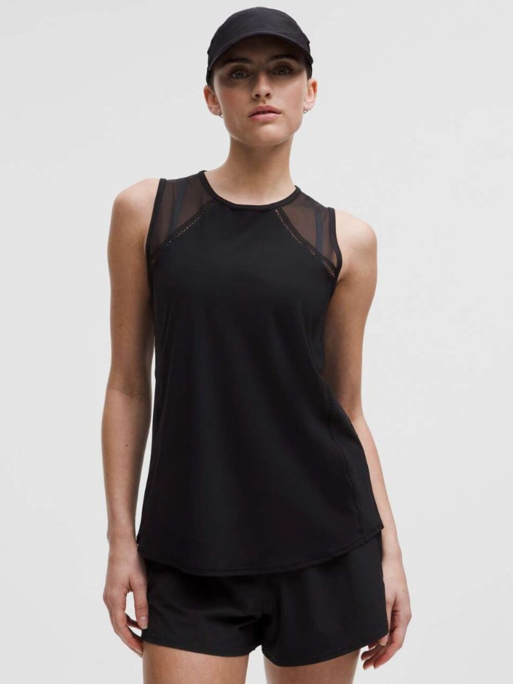 Lululemon Women's Sculpt Tank Top *Lace Trim - Black